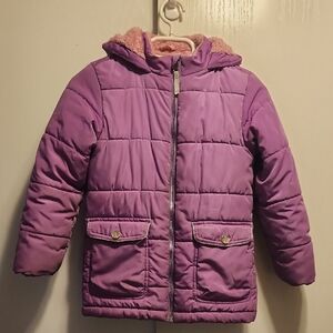 Cat & Jack Lavender Puffer Jacket